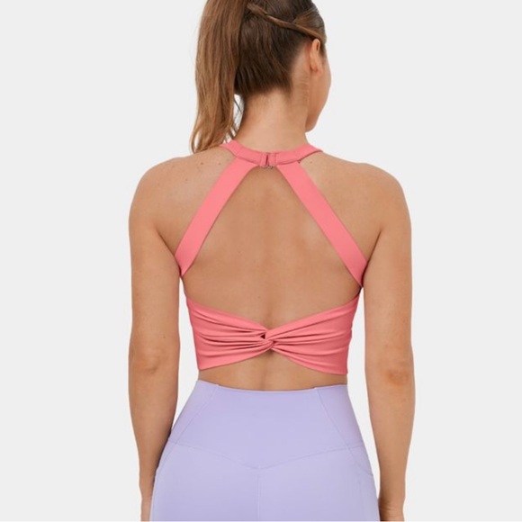 HALARA Tops - Halara Cloudful™ Fabric Backless Cut Out Twisted Cropped Yoga Tank Top
